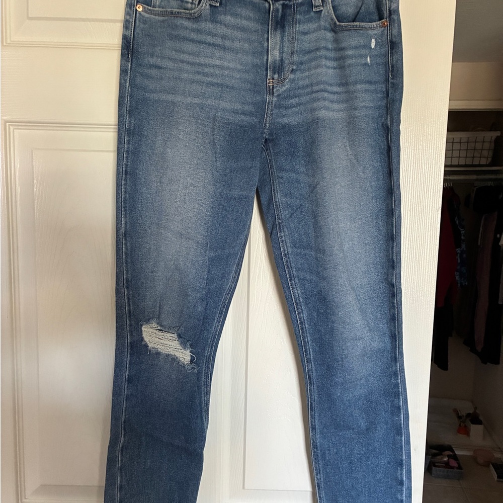 Paige Blue Distressed Jeans